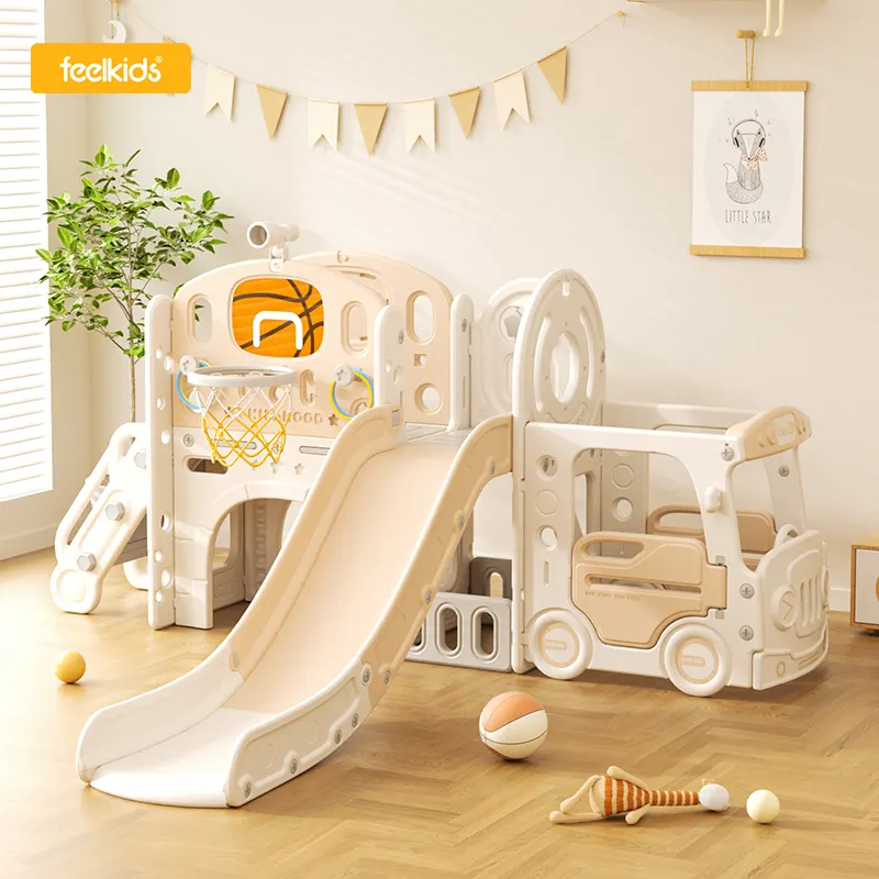 Toboggan et balançoire en plastique pour bébé Playhouse Safe pour jouets d'intérieur pour enfants équipement de terrain de jeu pour les tout-petits et les enfants