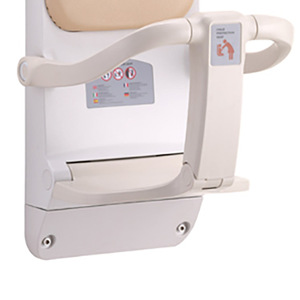 The third restroom/mother <b>and</b> baby room features a safe, floor-standing baby <b>chair</b>, a <b>foldable</b> wall-mounted changing <b>table</b>, <b>and</b> - Product Image 1