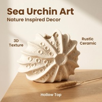 Vase en céramique 3D fait main, style océan, prêt à être expédié, article tendance, style bohème, Wabi-sabi, décoration moderne de luxe pour la maison, vase de mariage