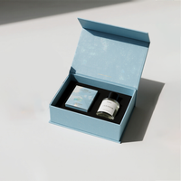 Boîte en carton rectangulaire vide de luxe personnalisée avec logo, pour échantillons de cosmétiques, parfums et cartes de remerciement