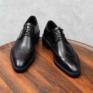 Chaussures Oxford en cuir véritable pour homme, blanches, faites à la main, de haute qualité, personnalisées, imperméables, pour l'automne, les soirées, les mariages, décontractées - Product Image 2
