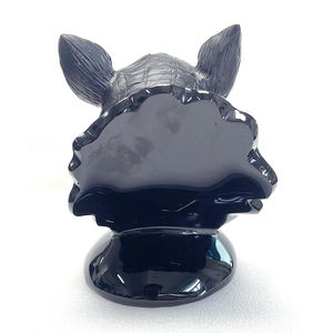 Scultura <span class=keywords><strong>di</strong></span> Rinoceronte in Pietra Nera Naturale Intagliata a Mano, Decorazione per <span class=keywords><strong>Giardino</strong></span> e Casa in Stile Animale, Artigianato Scolpito - Product Image 4