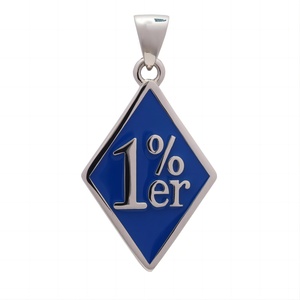 Pendentifs et breloques 1%ER Biker Jewelry Club, plaqué or 18K PVD, bijoux pour motards, 13 pendentifs, breloque clochette, accessoires - Product Image 2