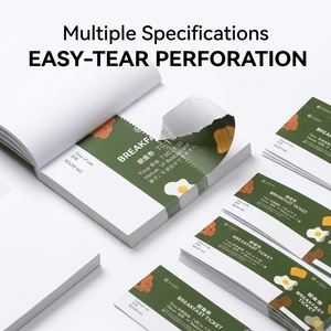 Cartes <span class=keywords><strong>de</strong></span> visite personnalisées <span class=keywords><strong>de</strong></span> haute qualité pour hôtels et restaurants, imprimées offset sur carton, billets <span class=keywords><strong>de</strong></span> buffet petit-déjeuner détachables - Product Image 3