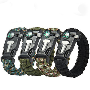 Bracelet de survie en paracorde KongBo 5 en 1 pour l'extérieur avec boussole intégrée et allume-feu, entrepôt USA - Product Image 2