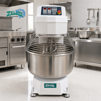 Amasadora Espiral Industrial de 50 kg, Mezcladora de Masa Comercial, Máquina para Amasar Masa para Panadería, Equipo para Hacer Pan, Pizza y Pasteles