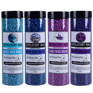 Vente en gros 400g de perles de <span class=keywords><strong>cire</strong></span> brésilienne sans papier conserve haricots de <span class=keywords><strong>cire</strong></span> dure épilation indolore pot de colophane pour le visage corps <span class=keywords><strong>aisselles</strong></span> OEM - Product Image 4