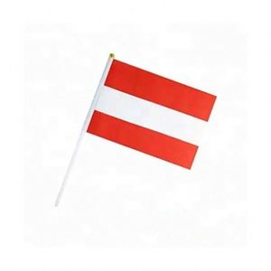 Custom Digital Printing 14x21cm Polyester Austria Hand Held <b>Flag</b> Mini Austrian Cheering Country <b>Flag</b> - Product Image 5