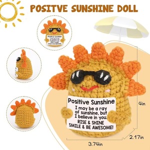 Kawai Bambola all'uncinetto in peluche di cotone a forma di patata, decorazioni e accessori per la casa, a tema animali e natura, per regali, dai 4 anni in su - Product Image 2