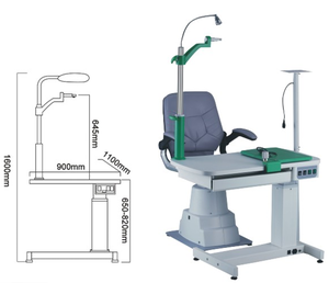 <b>C</b>-190B Medical Ophthalmic Unit Top Quality Optical Instrument Optometry Combined <b>Table</b> and Chair for Eye Clinic - Product Image 1
