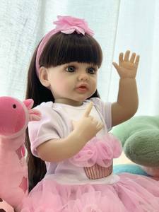 Nenuco Anuk 22 pouces 55 cm Jouet en peluche en silicone réaliste réaliste Reborn Poupée de bain pour enfants Poupée de mode - Product Image 5