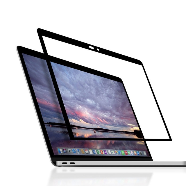 HD Anti-Scratch Laptop Screen Protector for MacBook Air 13.3 Inch with Black Border Full Coverage Clear Display Film