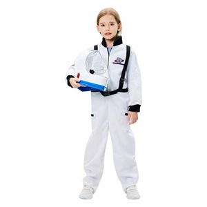 Combinaisons d'astronautes de qualité supérieure pour enfants, <span class=keywords><strong>costume</strong></span> d'<span class=keywords><strong>astronaute</strong></span> <span class=keywords><strong>avec</strong></span> <span class=keywords><strong>casque</strong></span> spatial réaliste, ensemble d'Halloween inspiré de la NASA pour garçons et filles - Product Image 3