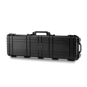 Portable waterproof rugged cargo boxes Hard Plastic Sealed durable short plastic gun case