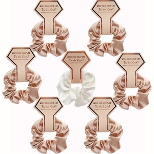 20 Stuks Zijde Satijn <span class=keywords><strong>Scrunchies</strong></span> Hang Tag Pack Groothandel Haar <span class=keywords><strong>Scrunchies</strong></span> Meisjes Haarbanden <span class=keywords><strong>Fancy</strong></span> Paardenstaart Houder Vrouwen Elastische Band - Product Image 4