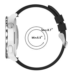 Eraysun, correa de goma con hebilla de Metal plateado, correa de reloj de 20mm para Huawei GT3 42mm/Samsung Gear S2 Classic/<span class=keywords><strong>Amazfit</strong></span> <span class=keywords><strong>GTS3</strong></span>, pulseras - Product Image 6