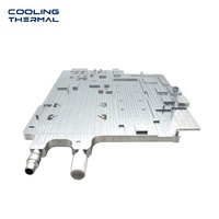 Plaque froide OEM brasée sous vide à refroidissement liquide avec base en cuivre et conception de canaux personnalisée pour le refroidissement des puces de serveur IA