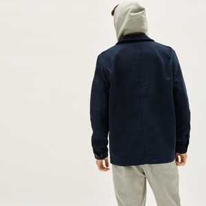 Veste de corvée Cargo personnalisée avec poches pour homme, en flanelle, usine chinoise - Product Image 5