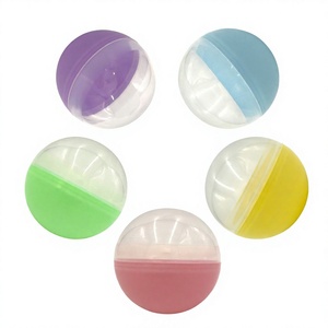 <b>Empty</b> Plastic Capsule Balls 4" (300 pcs) Multicolor – Capsule Toys <b>for</b> Vending/Claw Machines - Product Image 1