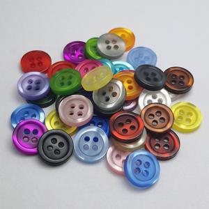 Custom 4-Hole Round Flatback Resin <strong>Buttons</strong> Black &amp; White Polyester Pearl Washable Cheap Resin <strong>Buttons</strong> - Product Image 3