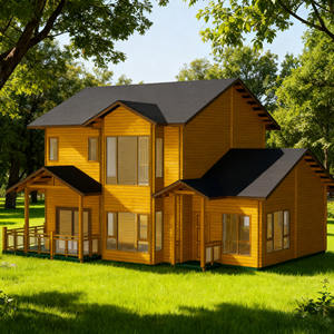 Villa rurale a due piani in <span class=keywords><strong>legno</strong></span> di pino europeo 40HQ villetta integrata auto-costruita azienda di ville professionali - Product Image 1