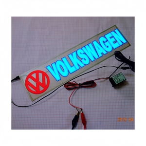 Pegatina para Auto EL de 400x100mm para Sedán y SUV. Altamente visible por la noche. Ser visto significa ser más seguro. Protege tu conducción nocturna - Product Image 2