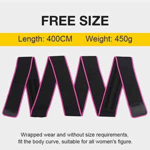 Pour HEXIN Logo personnalisé amincissant taille formateur taille unique pansement Latex Wrap 4 mètres ceinture façonneur pour grandes tailles - Product Image 4