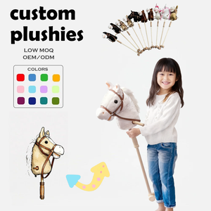<span class=keywords><strong>Caballo</strong></span> de Juguete Personalizado OEM/ODM con Ruedas de Madera, Sonidos Realistas de Patajeo y Galope para Niños Pequeños - Product Image 1