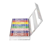 Caja Metálica Plateada para Lima de Uñas con Diseño de Piel de Pez, Juego de Manicura de 8 Piezas, Empaque de Exhibición