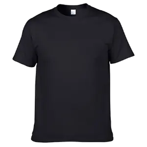 T-shirt en coton pour hommes, estival et simple, de haute qualité, impression de logo personnalisé, grande taille