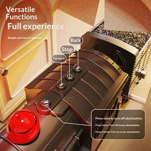 Juguete de <span class=keywords><strong>Tren</strong></span> de Plástico con Pilas para Niños, Juguete <span class=keywords><strong>El</strong></span>éctrico Navideño para Interiores, Divertido Juego de Rieles de <span class=keywords><strong>Tren</strong></span> Rápido con Vapor y Humo para Niños - Product Image 5
