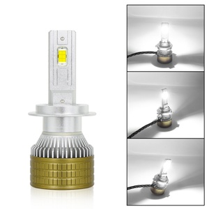 ไฟหน้ารถยนต์ K55 LED Low High One Copper Tube External Drive สามสี 120W รุ่น H1 H3 H7 H11 H4  ไฟ LED 12v - Product Image 5