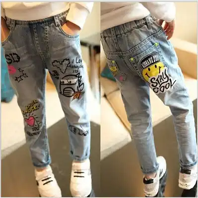 Jeans For Girls Big Hole Kids Jeans Girls Spring Autumn Jeans For Children  Casual Style Kids Clothes - AliExpress