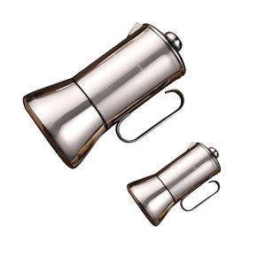 Cafetera <span class=keywords><strong>moka</strong></span> de acero inoxidable, 6 tazas, adecuada para todas las placas, con un diseño atractivo - Product Image 1