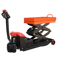 Table élévatrice à ciseaux électrique de 1500 kg |   Chariot élévateur mobile hydraulique, plateforme élévatrice portable pour entrepôt