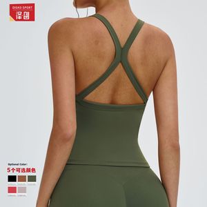 Disko Sport - Top Deportivo Sin Costuras para Mujer, Cuello Redondo, Sin Mangas, con Relleno en el Pecho, para Correr al Aire Libre 4516 - Product Image 3