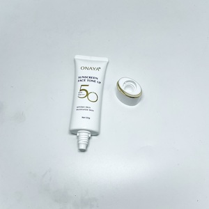 Emballage de crème solaire haute performance PE 50 ml, tube ovale et large pour les soins solaires avec bouchon à vis, impression offset brillante, estampage à chaud - Product Image 5