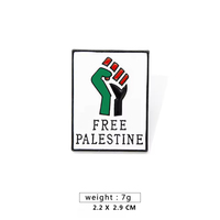 Broches personnalisées en métal avec logo, épingles drapeau palestinien de qualité supérieure, nouveauté pour le Nouvel An chinois, pour la décoration de vêtements et bijoux