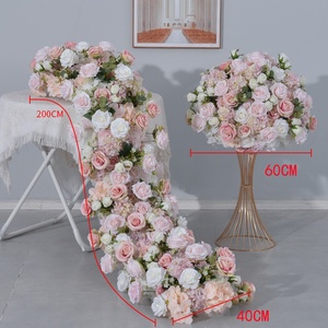 Nuova Sfera di Fiori Artificiali Rosa per Decorazione <span class=keywords><strong>Tavolo</strong></span> Principale Matrimonio, Fiori da <span class=keywords><strong>Tavolo</strong></span>, Sfondi e Archi - Product Image 2