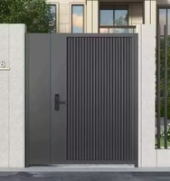 Weifang Yuerui elektrische aluminiumlegering poedercoating roestvrij waterdicht aanpasbare afmetingen schuifbare vouwbare toegangspoort