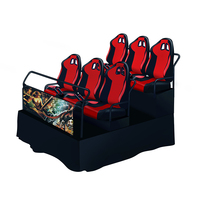 Console de jeu de borne d'arcade de jeux de course 9d vr, réalité virtuelle colorée
