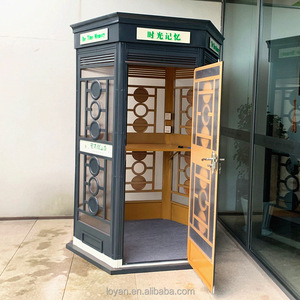 Cabine téléphonique britannique en métal noir et rose pour la décoration de mariage, Diwali, Ramadan, hôtel - Product Image 3
