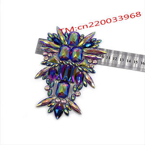 Applique in Cristallo <span class=keywords><strong>con</strong></span> Strass in Resina AB Viola Personalizzata per Costumi da Carnevale, Bikini e Artigianato - Product Image 4