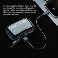 Écouteurs sans fil intra-auriculaires M10 TWS à succès avec affichage numérique LED, fonction Power Bank, faible latence, étanches, pour le gaming
