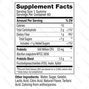 Gomitas de gelatina para digestión, gomitas probióticas personalizadas, OEM - Product Image 2