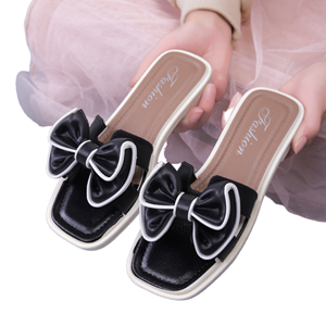 2025 New Hot Selling Women's Flat Sandals Summer <b>Butterfly</b> Slipper with Anti-Slip PVC Sole <b>Light</b> Weight Fashion Trend Square Toe - Product Image 1