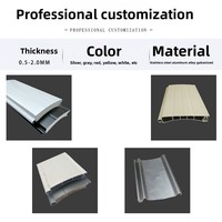Puerta Enrollable Eléctrica de Aluminio Personalizada de Fábrica, Resistente al Viento y Aislada Acústicamente para Fábrica, Tienda o Almacén, con Certificación de Prueba