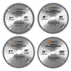 Lame de <span class=keywords><strong>scie</strong></span> circulaire HAPU TCT <span class=keywords><strong>pour</strong></span> aluminium et métaux non ferreux 160/216/254/305mm 60/80/100T, <span class=keywords><strong>disque</strong></span> de coupe en carbure <span class=keywords><strong>pour</strong></span> <span class=keywords><strong>scie</strong></span> à <span class=keywords><strong>onglet</strong></span> - Product Image 1