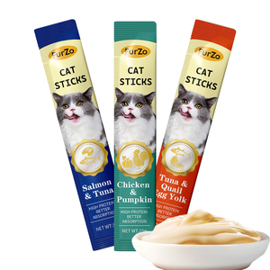 <span class=keywords><strong>Golosinas</strong></span> Orgánicas para Gatos de 15g, OEM ODM, Alto Contenido de Proteína, Snacks Cremosos para Lamer, Sabor a Salmón, Atún y Pollo, <span class=keywords><strong>Golosinas</strong></span> Seguras para Mascotas, Latas para Gatos - Product Image 2