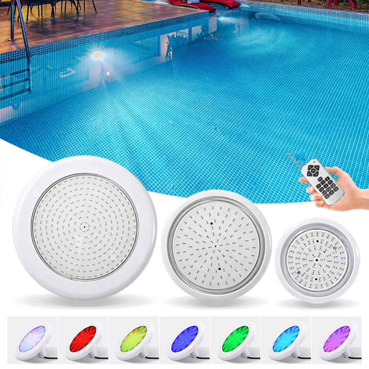 IP68 1.5inch Threading PC LED Vinyl Pool Light Fiberglass Concrete Liner Accessories Pool Underwater LED Light for Pools